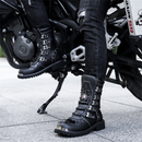 High Top British Style Shoes Workwear Knight Motorcycle Snowskin Boots - AwwwCos