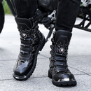 High Top British Style Shoes Workwear Knight Motorcycle Snowskin Boots - AwwwCos