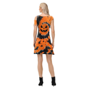 Holy Festival Horror Women Irregular Pumpkin Cosplay Funny Casual Dress - AwwwCos