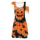 Holy Festival Horror Women Irregular Pumpkin Cosplay Funny Casual Dress - AwwwCos