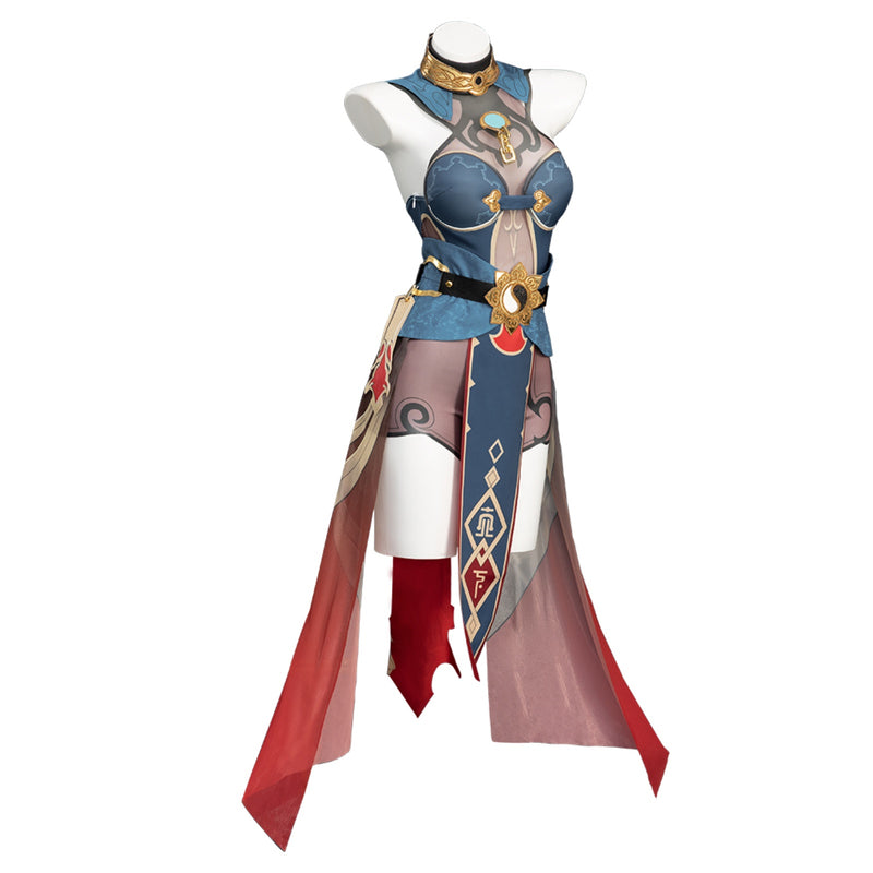 AwwwCos Honkai Star Rail Corvus Monedula Jackdaw Cosplay Costume Women Suit Uniform Halloween Outfit with Cloak