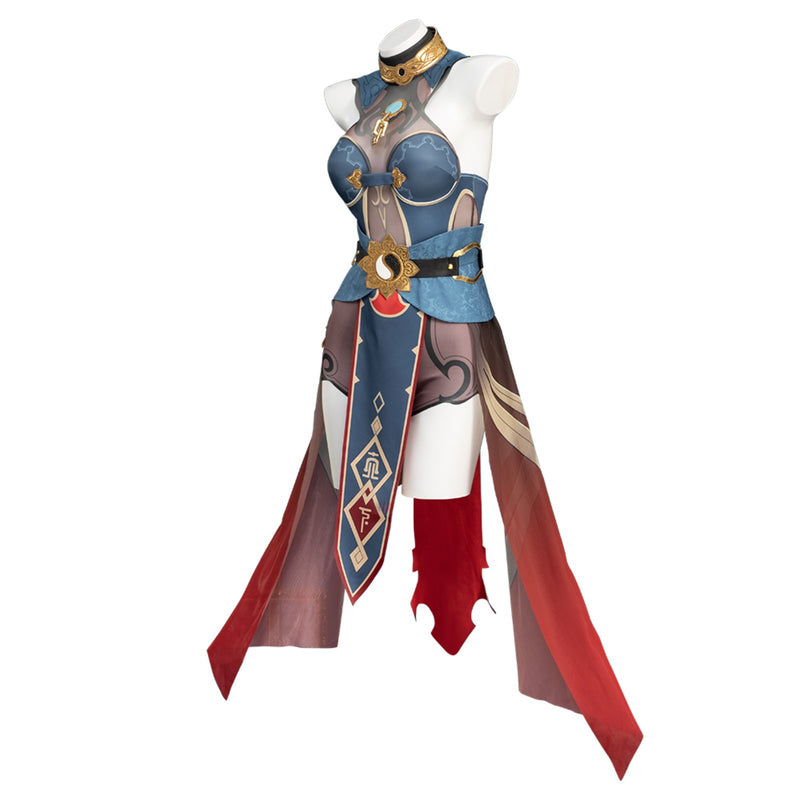 AwwwCos Honkai Star Rail Corvus Monedula Jackdaw Cosplay Costume Women Suit Uniform Halloween Outfit with Cloak