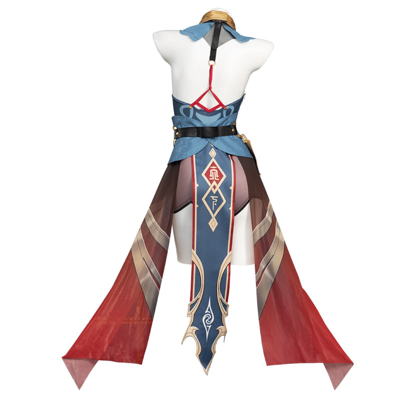 AwwwCos Honkai Star Rail Corvus Monedula Jackdaw Cosplay Costume Women Suit Uniform Halloween Outfit with Cloak