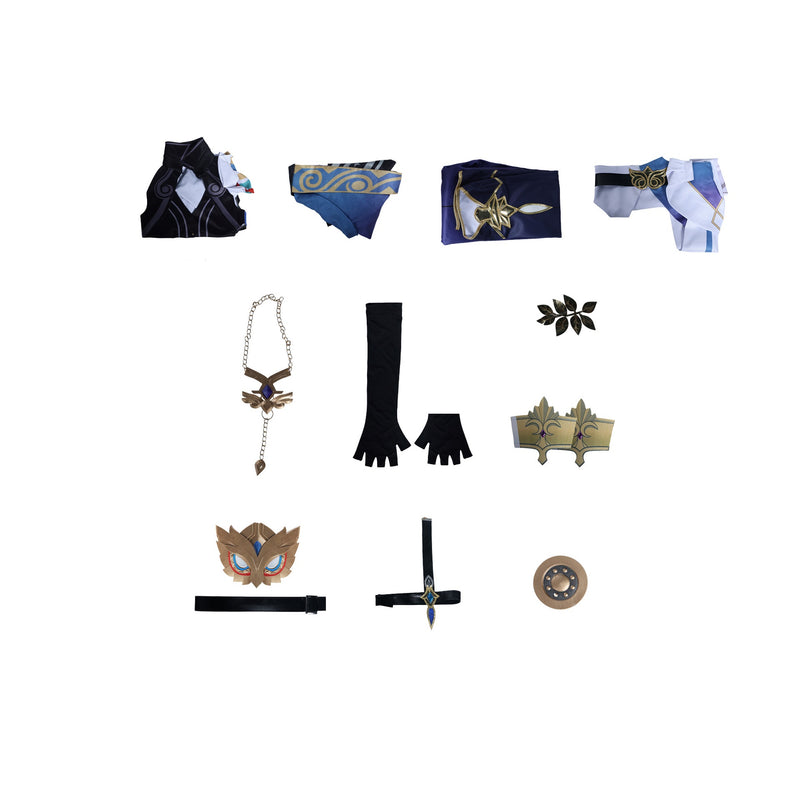AwwwCos Honkai Star Rail Dr Veritas Ratio Cosplay Costume Intelligentsia Guild Halloween Party Outfit Uniform with Mask Headwear