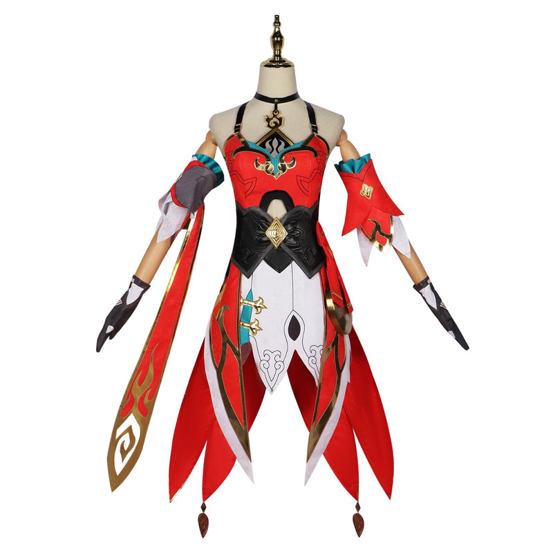 AwwwCos Honkai Star Rail Guinaifen Cosplay Costume Dress Halloween Suit Uniform Outfit Clothes for Women Girls