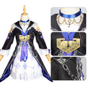 Game Honkai Star Rail Herta Cosplay Costume Suit Women Lolita Dress Wig