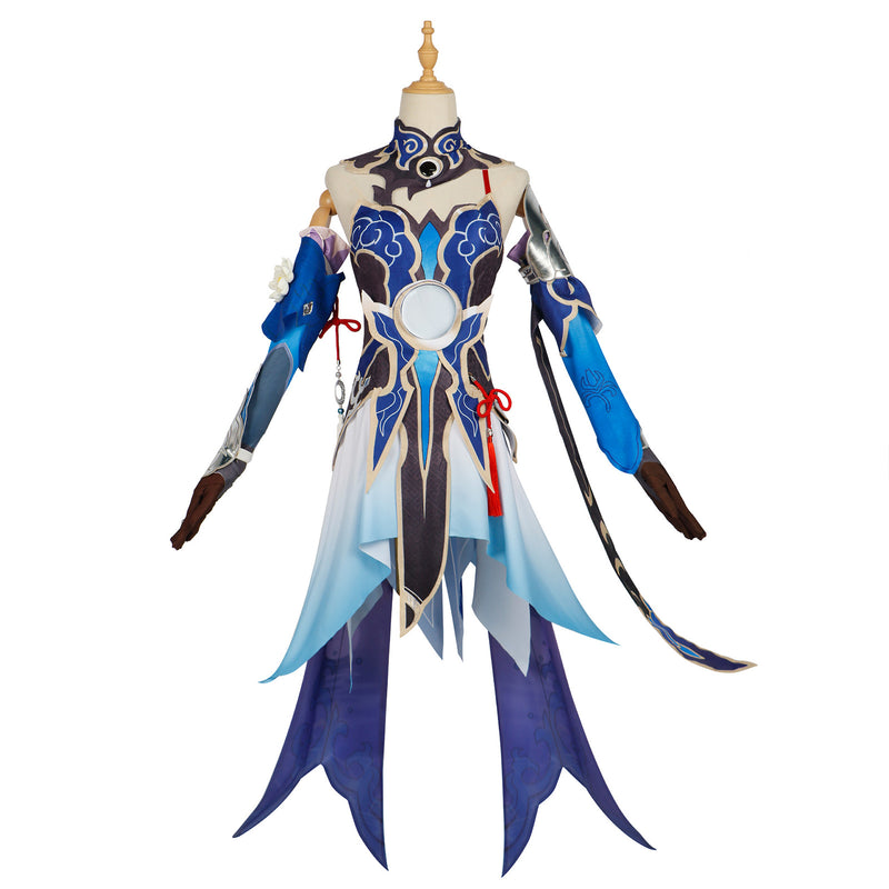 AwwwCos Honkai Star Rail Jingliu Cosplay Costume Collapse Star Dome Railway Cosplay Uniform Halloween Performance Dress Outfit Clothes