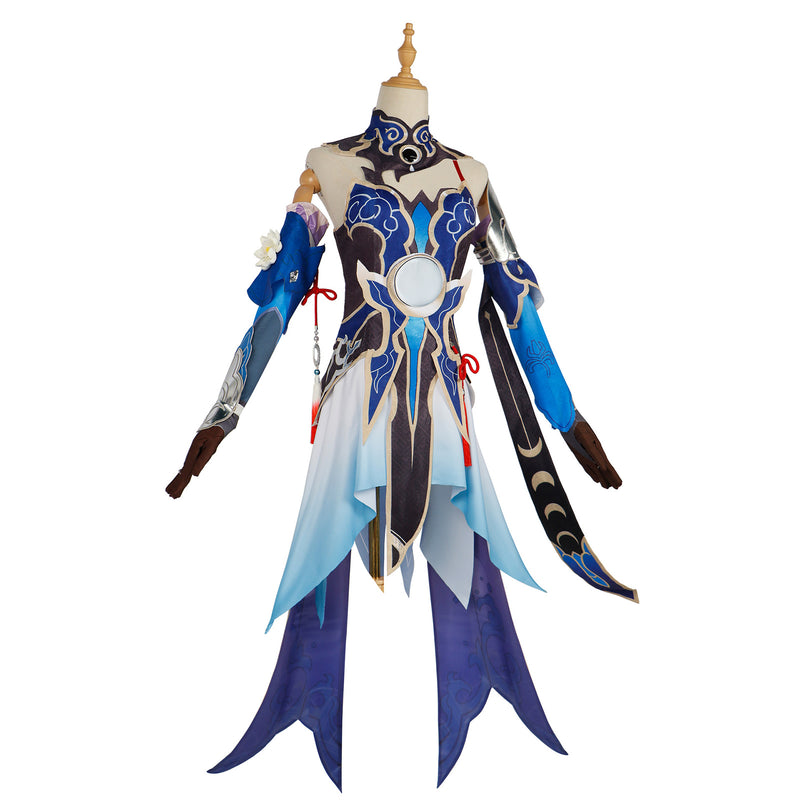 AwwwCos Honkai Star Rail Jingliu Cosplay Costume Collapse Star Dome Railway Cosplay Uniform Halloween Performance Dress Outfit Clothes