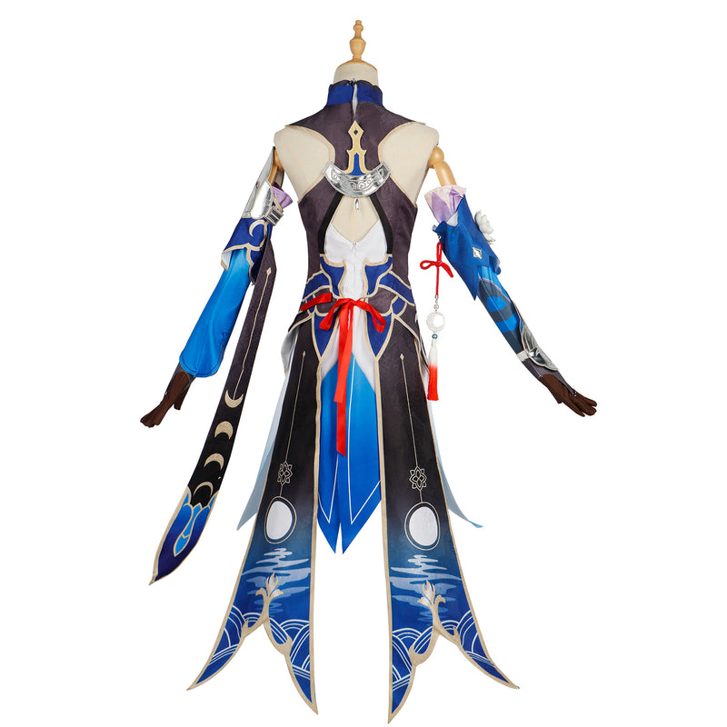 AwwwCos Honkai Star Rail Jingliu Cosplay Costume Collapse Star Dome Railway Cosplay Uniform Halloween Performance Dress Outfit Clothes