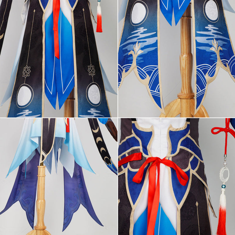 AwwwCos Honkai Star Rail Jingliu Cosplay Costume Collapse Star Dome Railway Cosplay Uniform Halloween Performance Dress Outfit Clothes