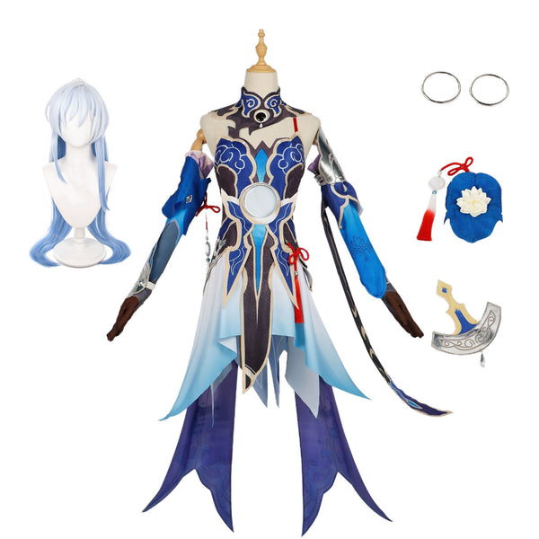 AwwwCos Honkai Star Rail Jingliu Cosplay Costume Collapse Star Dome Railway Cosplay Uniform Halloween Performance Dress Outfit Clothes