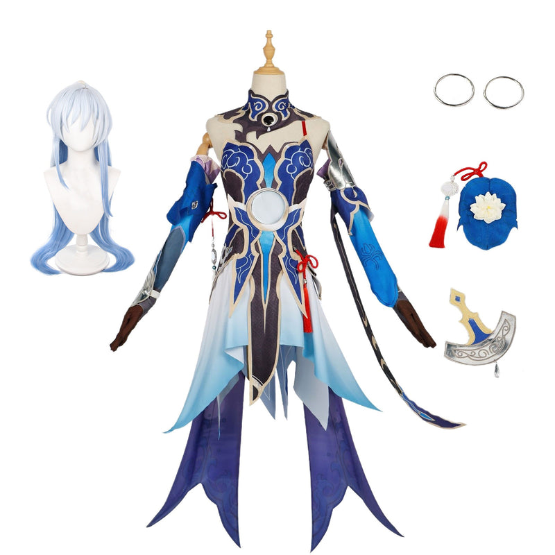 AwwwCos Honkai Star Rail Jingliu Cosplay Costume Collapse Star Dome Railway Cosplay Uniform Halloween Performance Dress Outfit Clothes