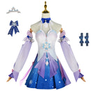 Game Honkai Star Rail March 7th Dress Cosplay Costume Women Girls Pink Wig