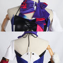 Game Honkai Star Rail Seele Cosplay Costume Women Purple Dress Blue Wig