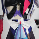 Game Honkai Star Rail Seele Cosplay Costume Women Purple Dress Blue Wig