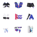 Game Honkai Star Rail Seele Cosplay Costume Women Purple Dress Blue Wig