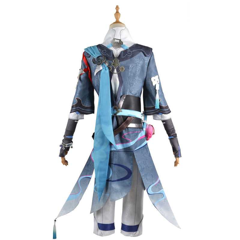 AwwwCos Honkai Star Rail Yanqing Cosplay Costume Mens Sut Jacket Coat Shirt Pants Halloween Outfit Clothes