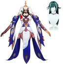 Game Honkai Star Rail Yukong Cosplay Costume Women Dress Green Wig