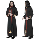Horror Priest Missionary Cosplay Black Robe Drama Stage Costume