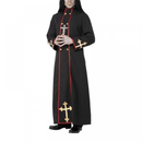 Horror Priest Missionary Cosplay Black Robe Drama Stage Costume