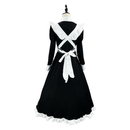 Japanese Classic Maid Cosplay Costume Black Dress White Apron - AwwwCos
