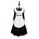 Japanese Classic Maid Cosplay Costume Black Dress White Apron - AwwwCos