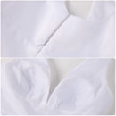 Joker 2 Harley Quinn Wedding Dress Cosplay Costume White Sexy V-Neck Frock with Headband