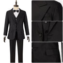Joker 2 The Joker Black Suit Cosplay Costume Bow Tie Evening Gown Outfit - AwwwCos