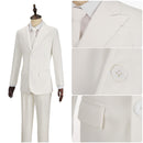 Joker 2 The Joker White Woolen Suit Cosplay Costume
