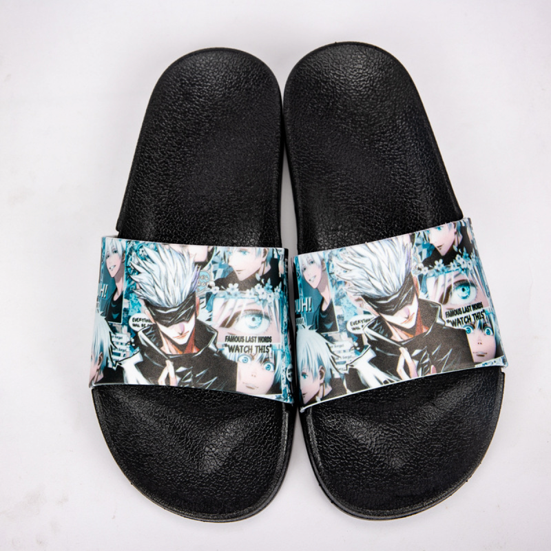 AwwwCos Anime Jujutsu Kaisen Slippers Bathroom Slippers Non Slip Shower Slide Sandal Indoor And Outdoor Slippers for women men