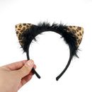 Jungle Party Kids Girls Animal Leopard Cosplay Costume Tulle Dress Tail Hairband - AwwwCos