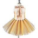 Jungle Party Kids Girls Animal Lion Cosplay Costume Tulle Dress Tail Hairband - AwwwCos
