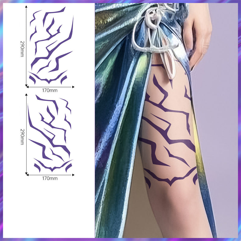 K-Pop: Demon Hunters Cosplay Accessory Temporary Tattoos Stickers Party Makeup - AwwwCos