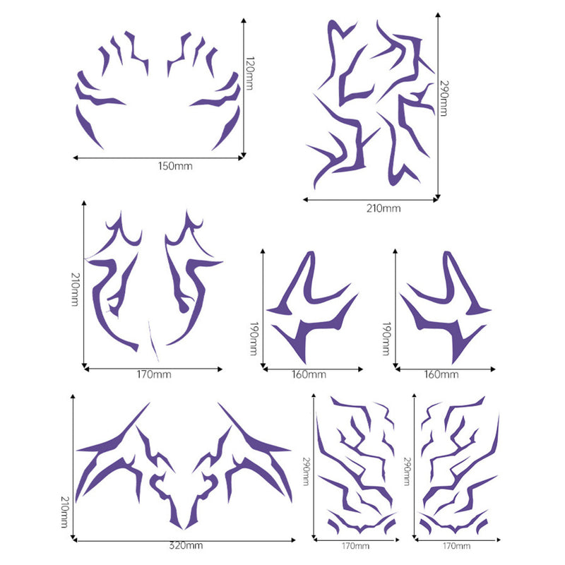 K-Pop: Demon Hunters Cosplay Accessory Temporary Tattoos Stickers Party Makeup - AwwwCos