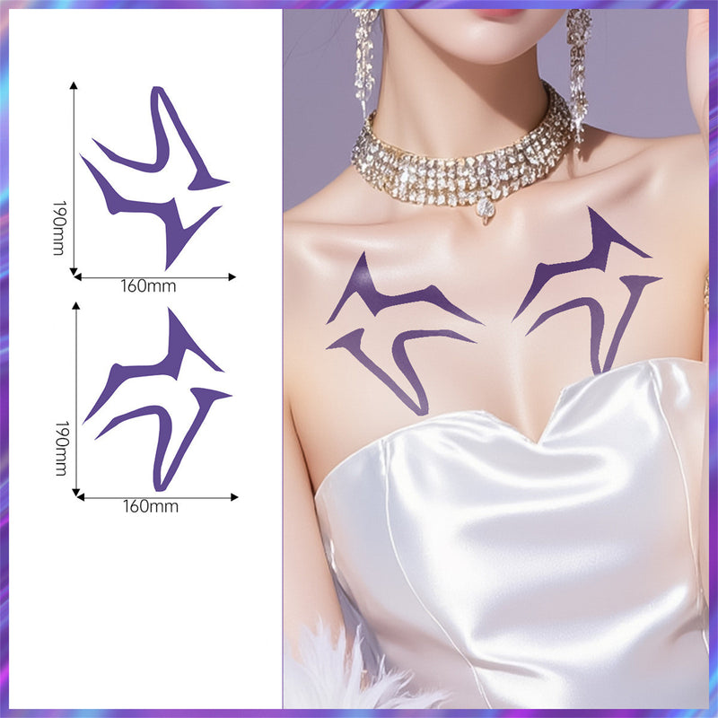K-Pop: Demon Hunters Cosplay Accessory Temporary Tattoos Stickers Party Makeup - AwwwCos