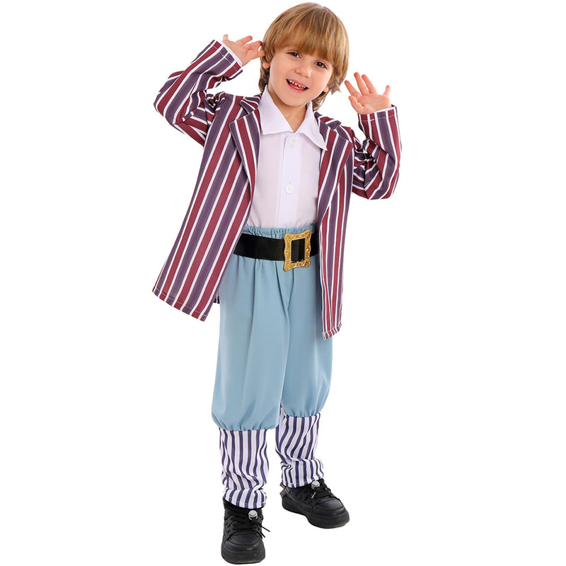 Kid Charlie and the Chocolate Factory Wonka Oompa Loompa Cosplay Costume
