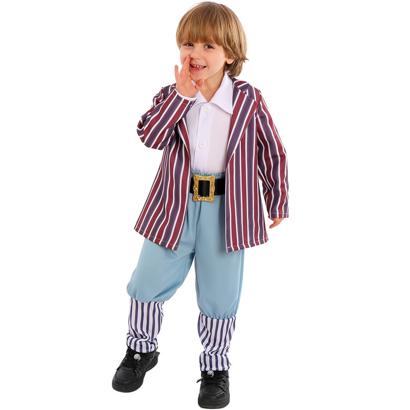 Kid Charlie and the Chocolate Factory Wonka Oompa Loompa Cosplay Costume