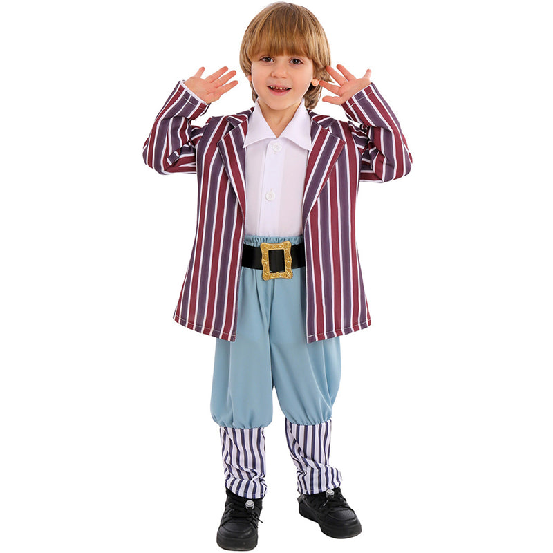Kid Charlie and the Chocolate Factory Wonka Oompa Loompa Cosplay Costume