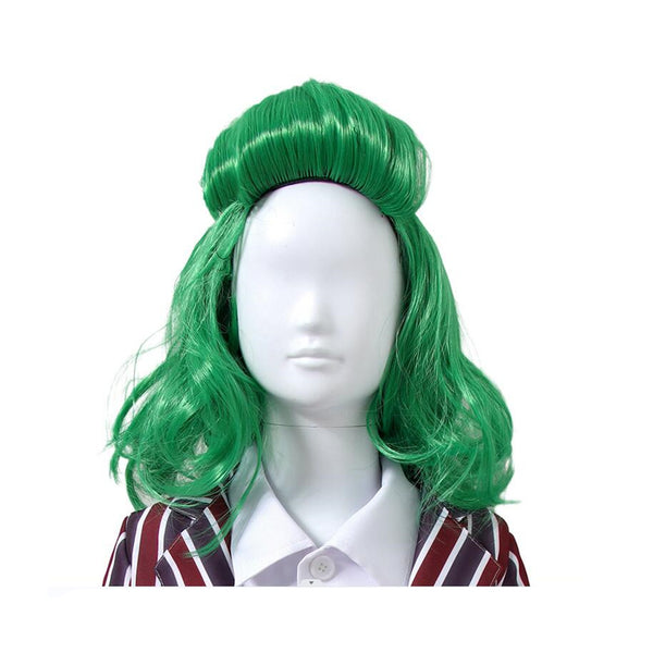 Kid Charlie and the Chocolate Factory Wonka Oompa Loompa Cosplay Green Wig