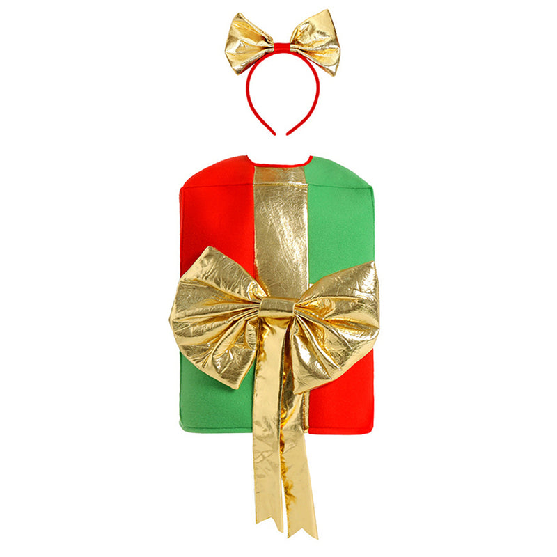 Kid Christmas Gift Box Cosplay Costume Funny Themed Present Outfit - AwwwCos