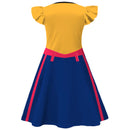 Kid Girl Anime K-Pop: Demon Hunters Rumi Cosplay Costume Orange Dress Bag - AwwwCos