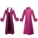 Hamilton Jefferson Lafayette Marquis Medieval Cosplay Costuem Purple Uniform - AwwwCos
