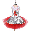 Kid Girl Clown Cosplay Costumes Party Stage Dress Ball Gown - AwwwCos