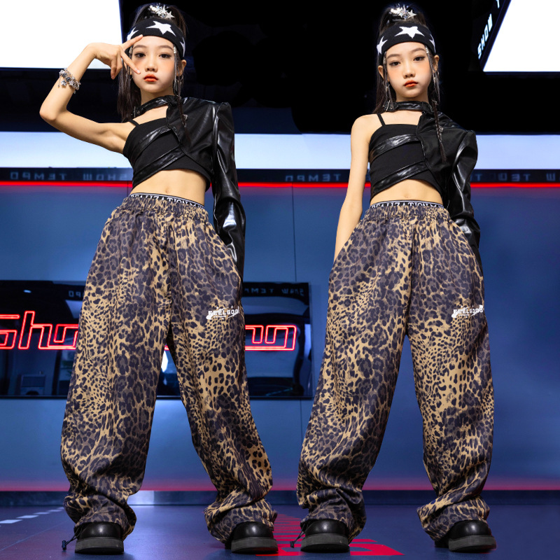 Kid Girls Jazz Dance Costume Hip-hop Clothes Model Cosplay Suit