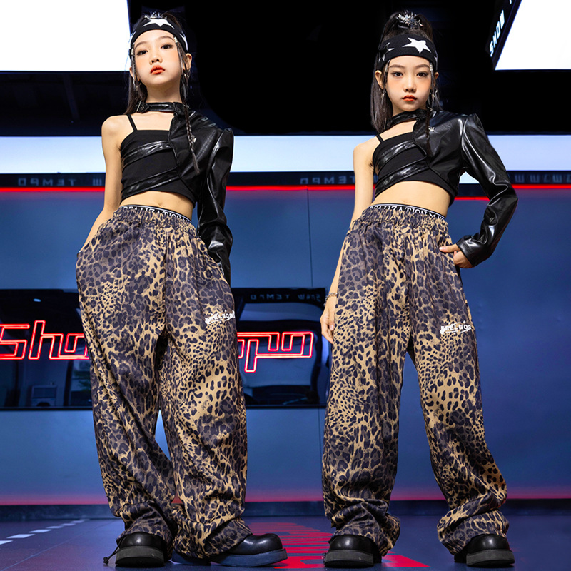 Kid Girls Jazz Dance Costume Hip-hop Clothes Model Cosplay Suit
