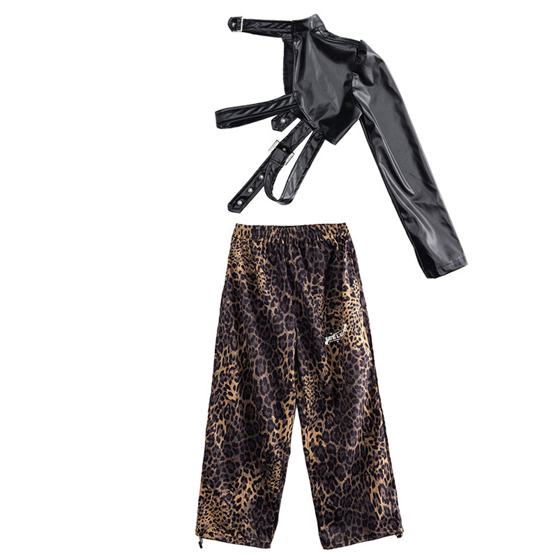 Kid Girls Jazz Dance Costume Hip-hop Clothes Model Cosplay Suit