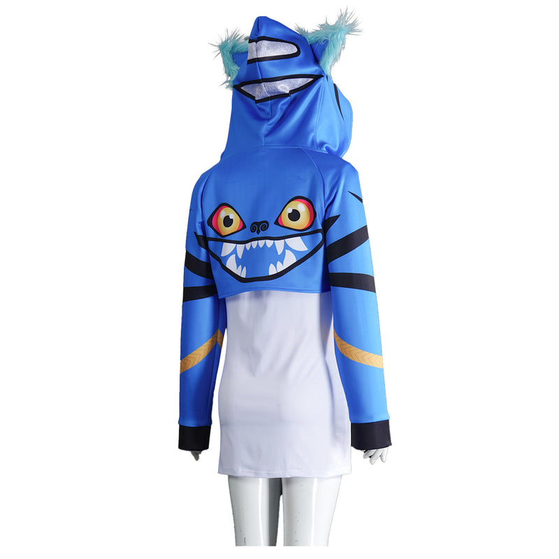 Kids Adult Anime K-Pop: Demon Hunters Blue Tiger Demon Cosplay Costume - AwwwCos
