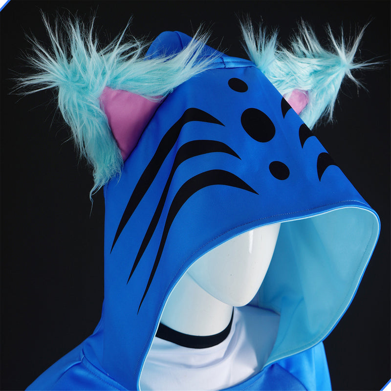 Kids Adult Anime K-Pop: Demon Hunters Blue Tiger Demon Cosplay Costume - AwwwCos