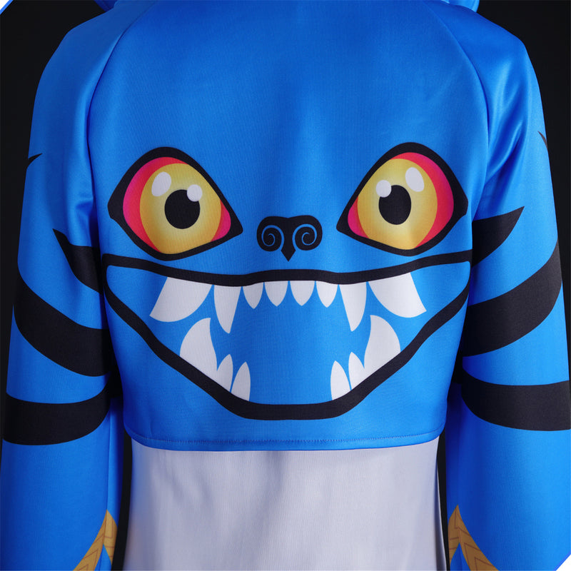 Kids Adult Anime K-Pop: Demon Hunters Blue Tiger Demon Cosplay Costume - AwwwCos