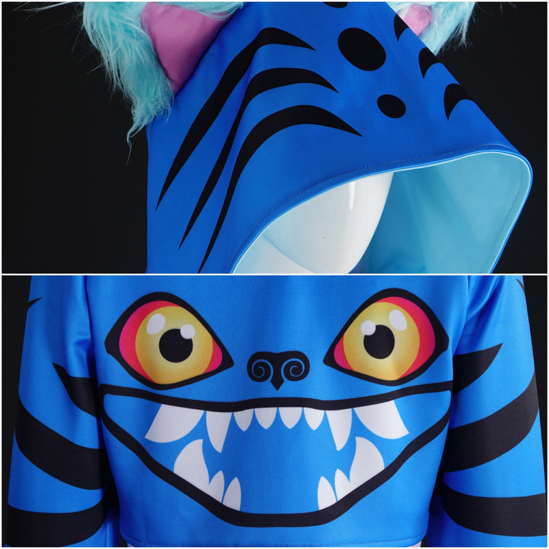 Kids Adult Anime K-Pop: Demon Hunters Blue Tiger Demon Cosplay Costume - AwwwCos